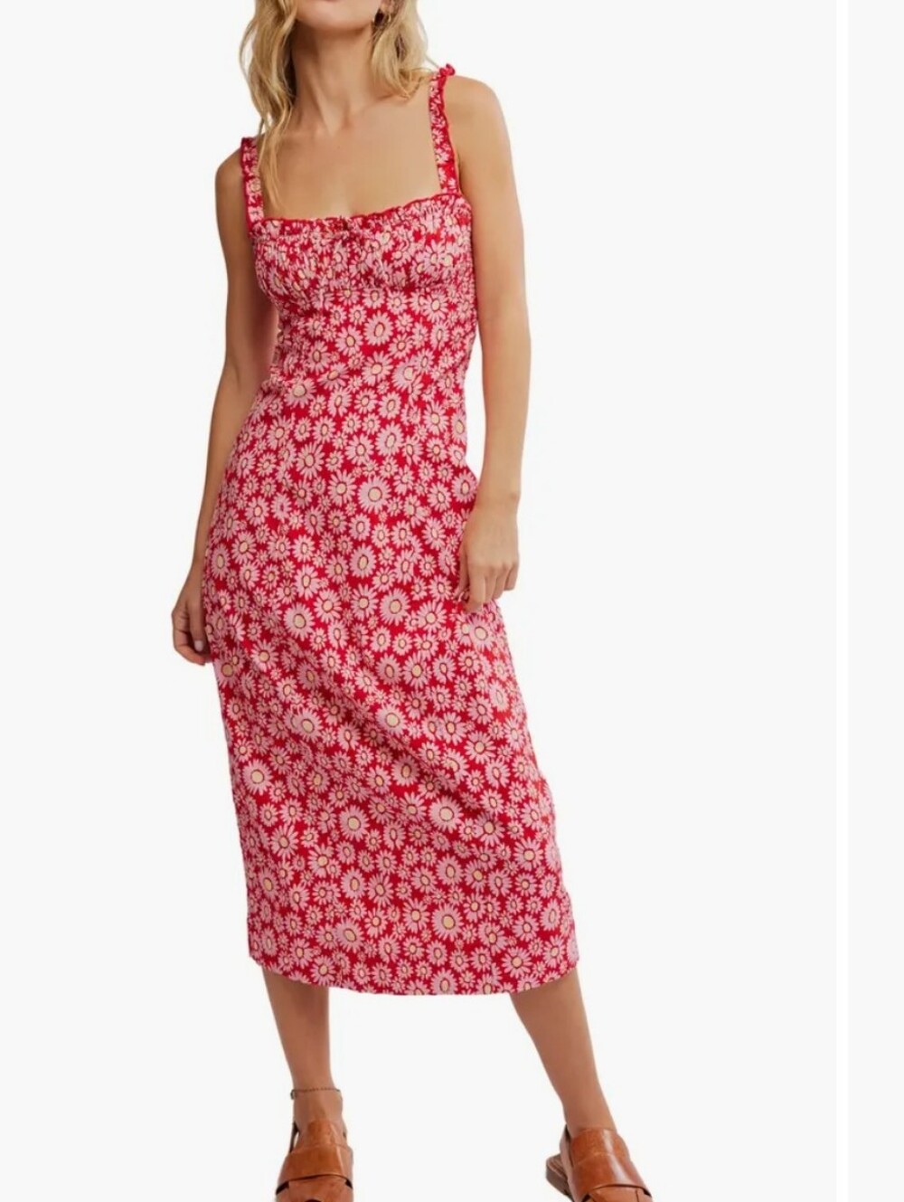 Free People Lucinda Floral  Midi Dress